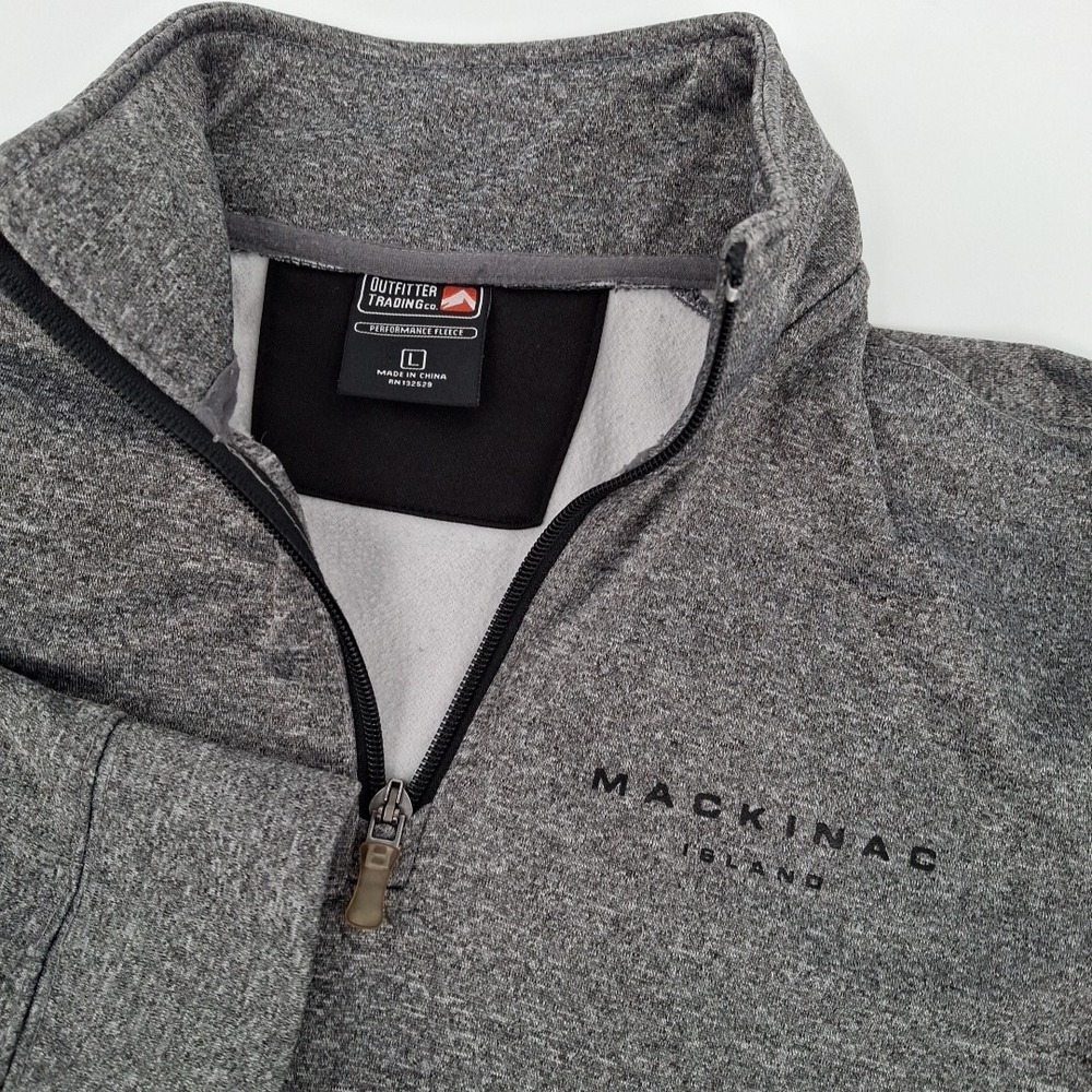 Outfitters Trading Youth 1/4 Zip Jacket "Mackinac Island" Logo